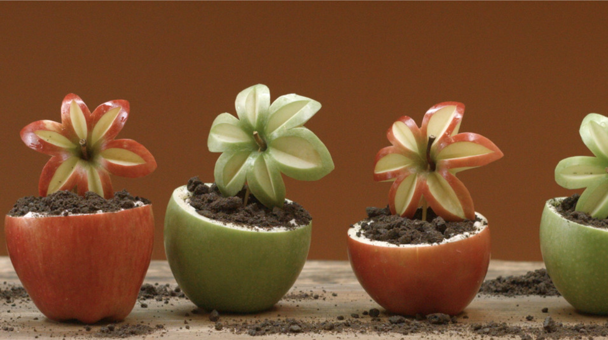 【德式烘焙】雕刻创意——苹果太阳花的做法