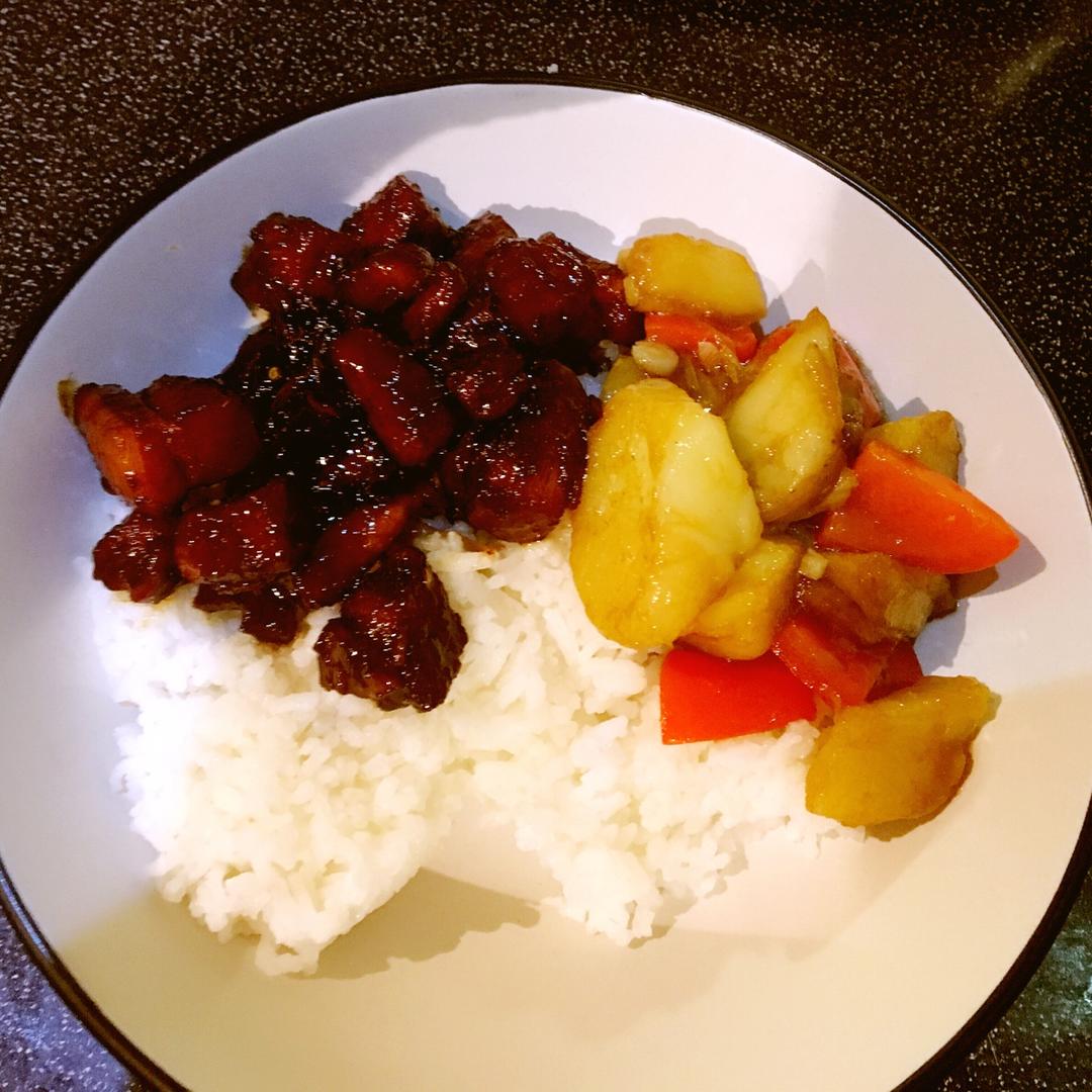 留学僧完美便当之红烧肉