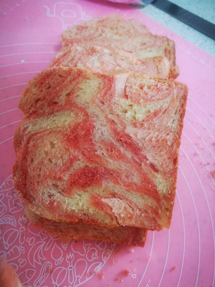 汤种抹茶大理石纹吐司（水立方模）