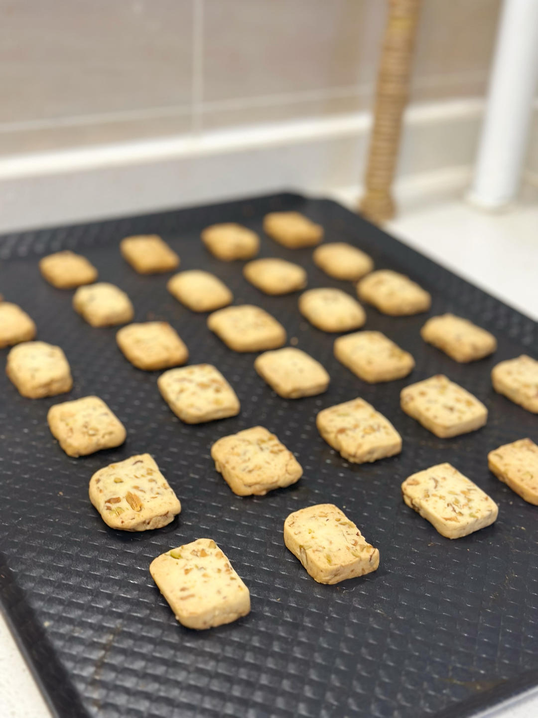 大大饱足感的满满开心果饼干/烘焙视频饼干篇5