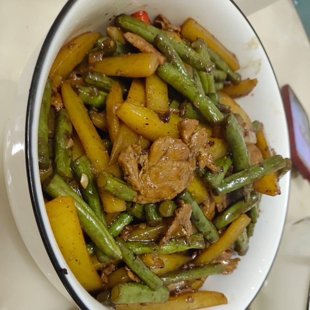 干煸豆角土豆