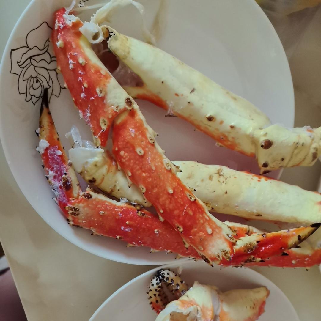 清蒸帝王蟹（图解处理方法）