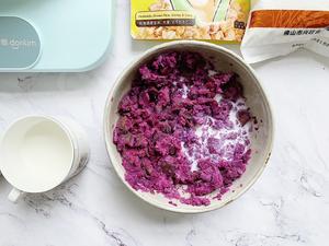 紫薯燕麦饼的做法 步骤3