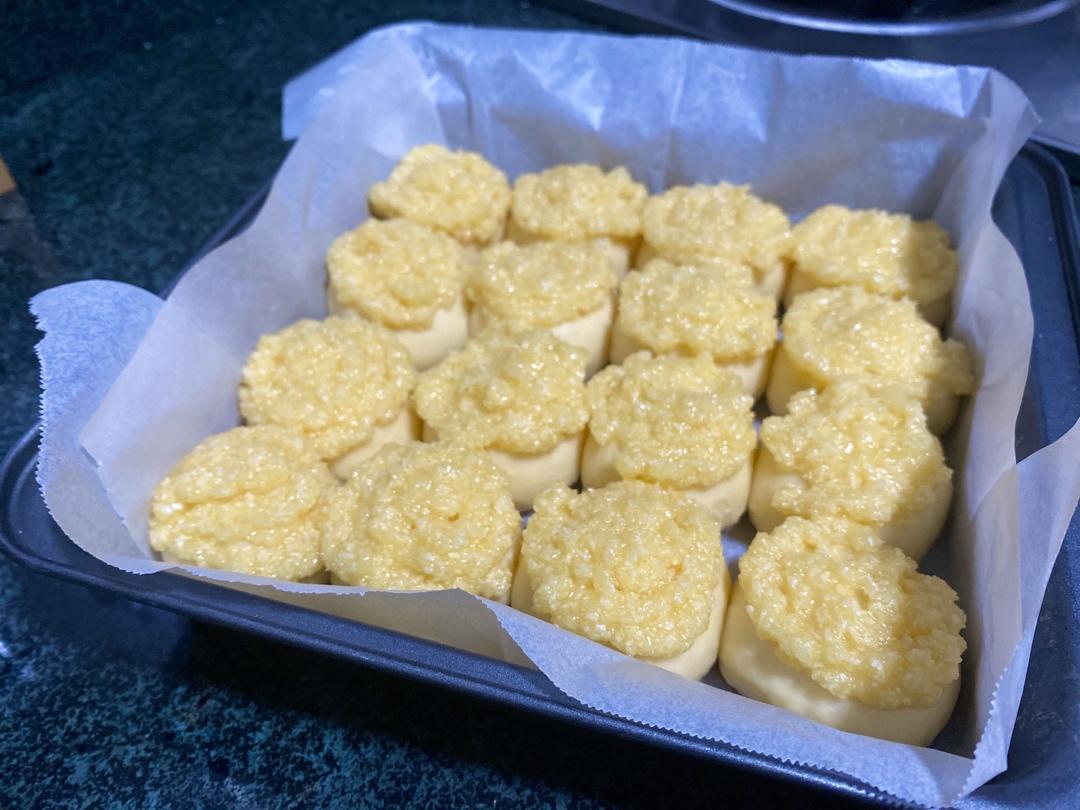 快手椰蓉小餐包（一次发酵照样柔软又拉丝）