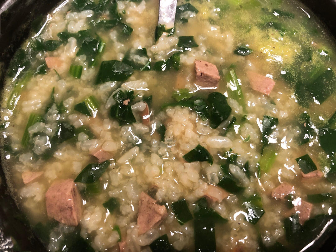 孕妇补铁菜谱-菠菜猪肝粥