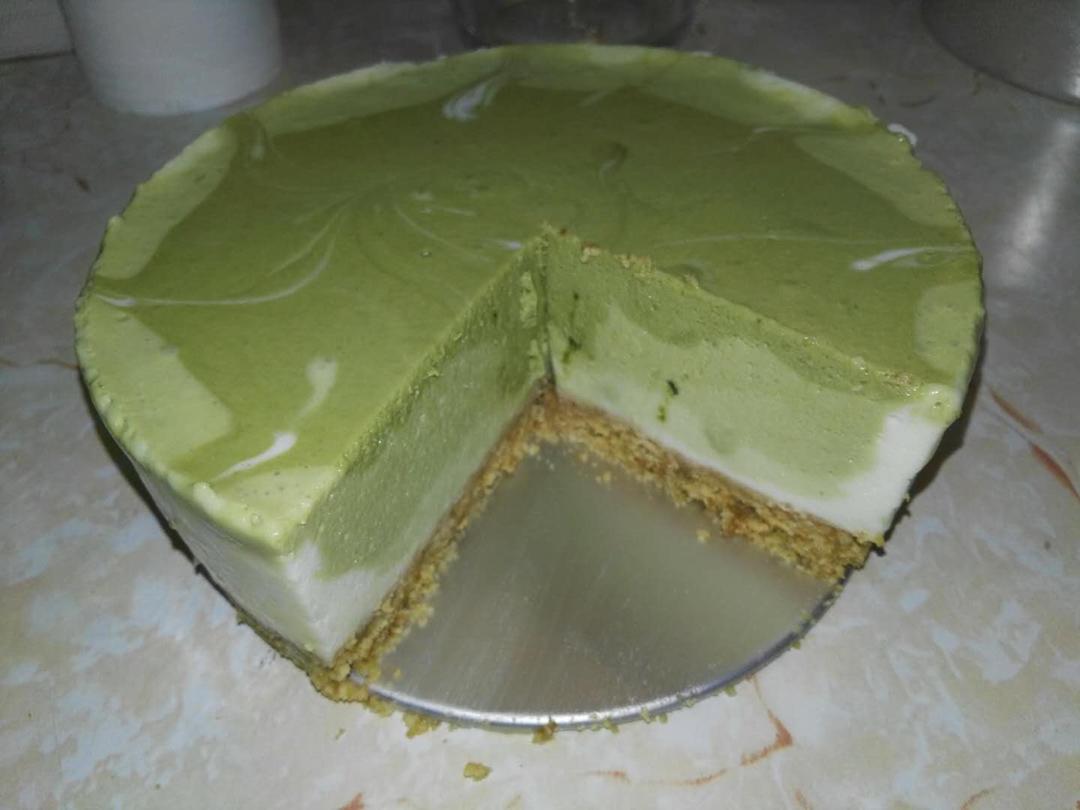 渐变抹茶慕斯蛋糕：我Amanda带着既美又作的抹茶甜点又来了！【曼食慢语】