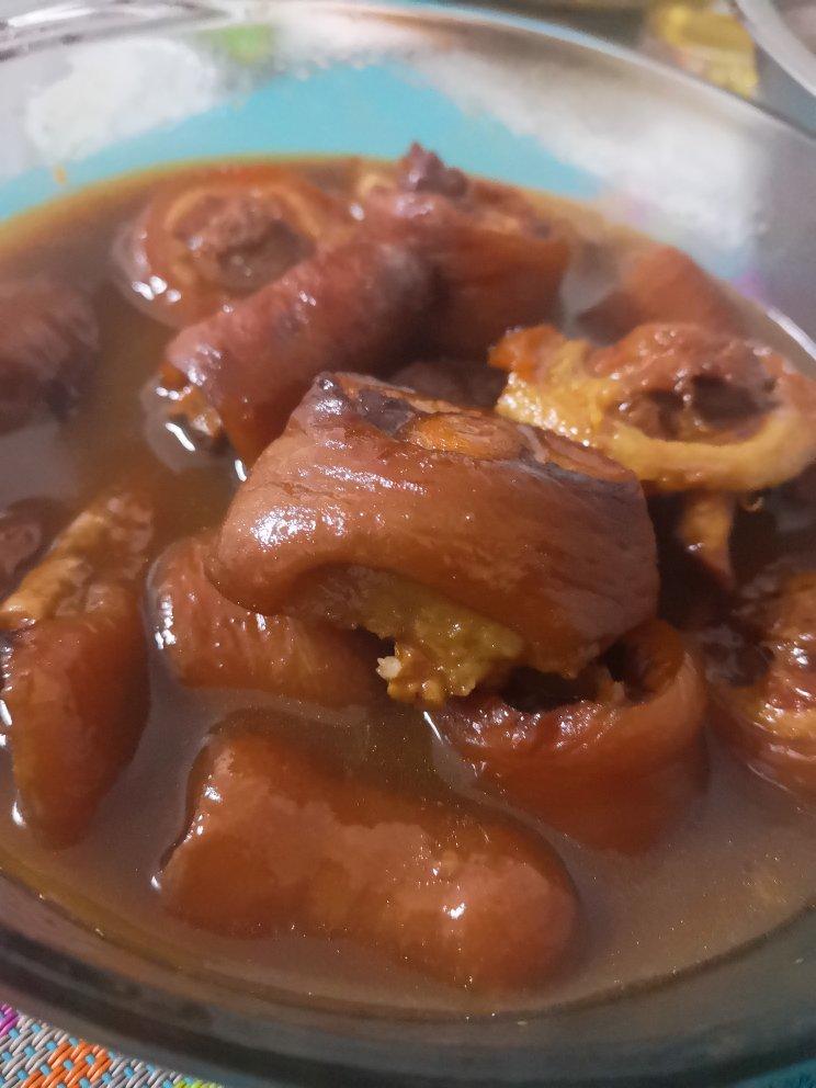 红烧猪尾巴【无油。微辣。