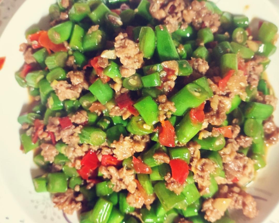 超下饭的四季豆炒肉末