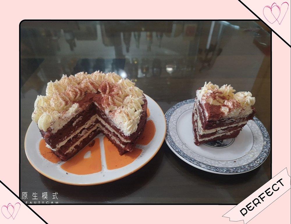 暖心红丝绒蛋糕［6寸绵软戚风版 ］