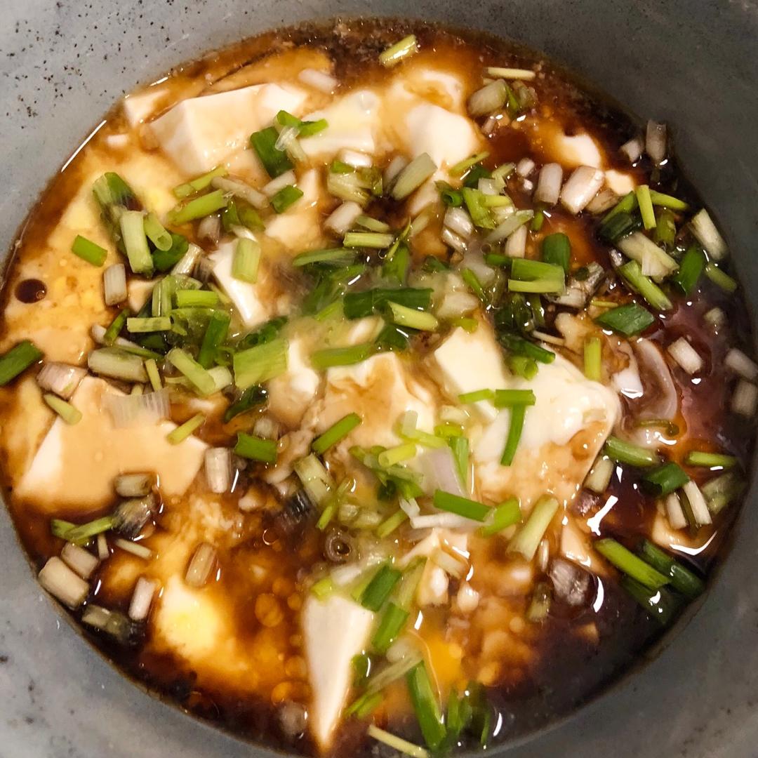 蒸内酯豆腐鸡蛋