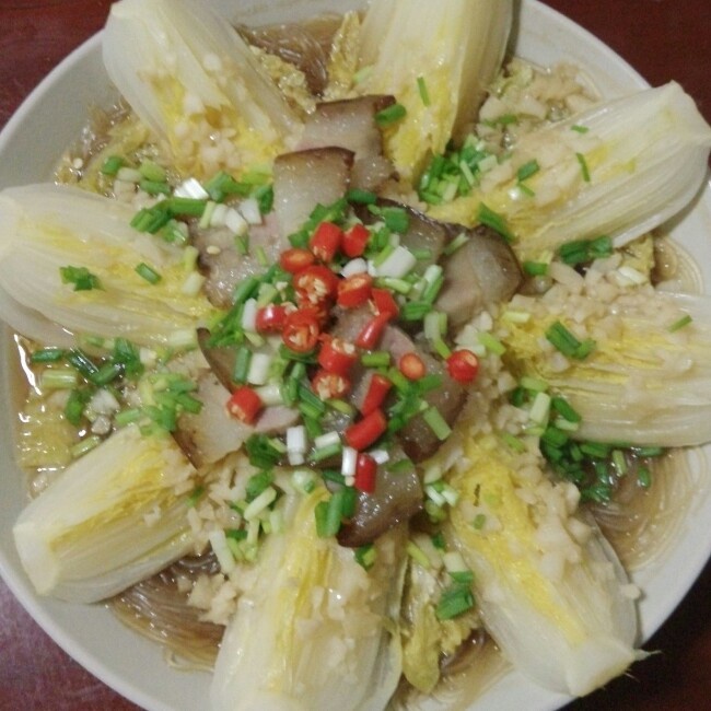 蒜蓉粉丝蒸娃娃菜
