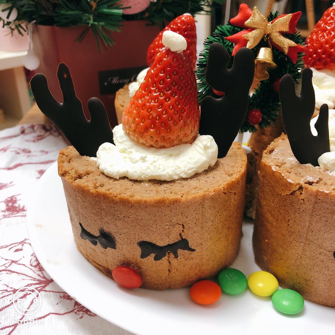 圣诞麋鹿蛋糕卷