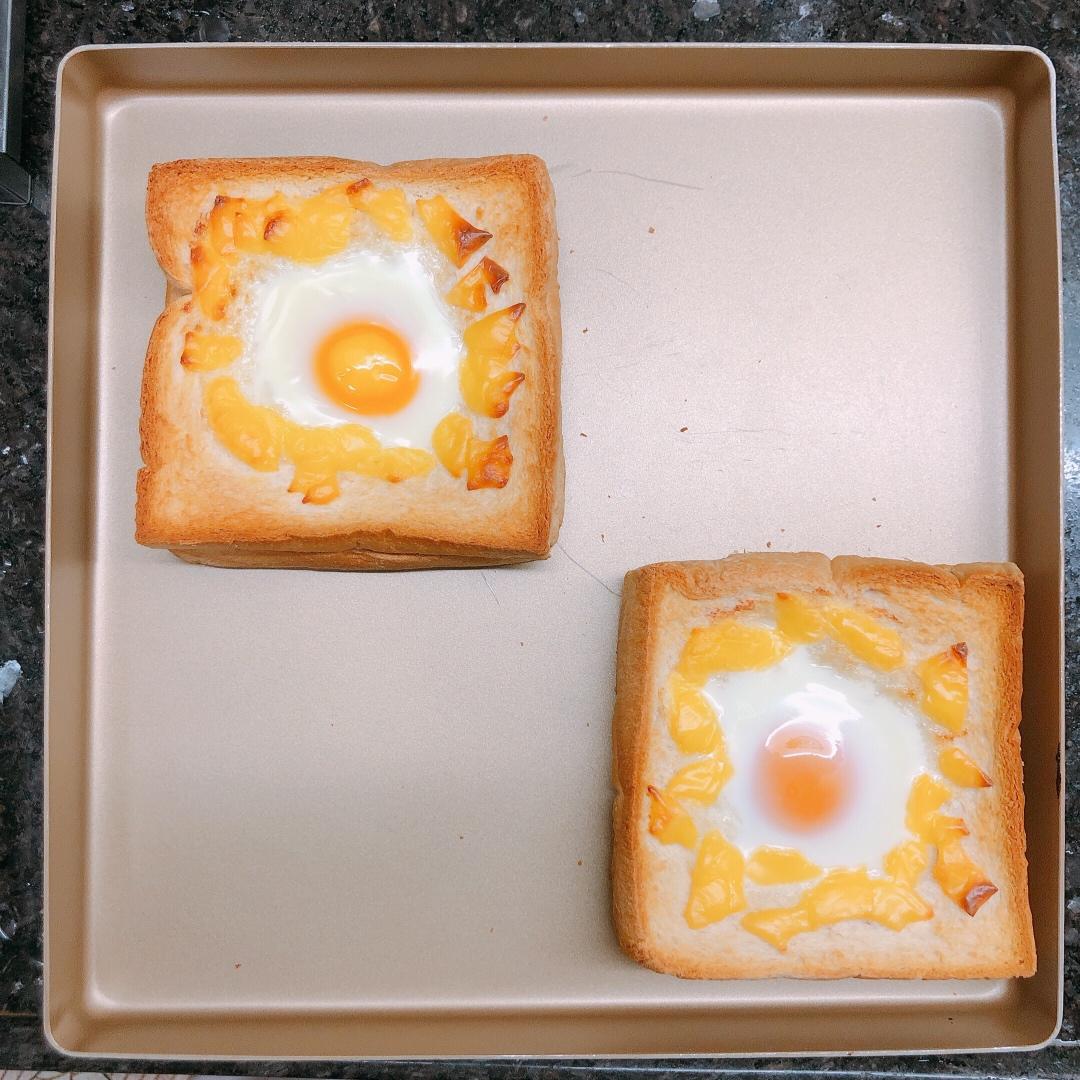 芝士鸡蛋爆浆吐司