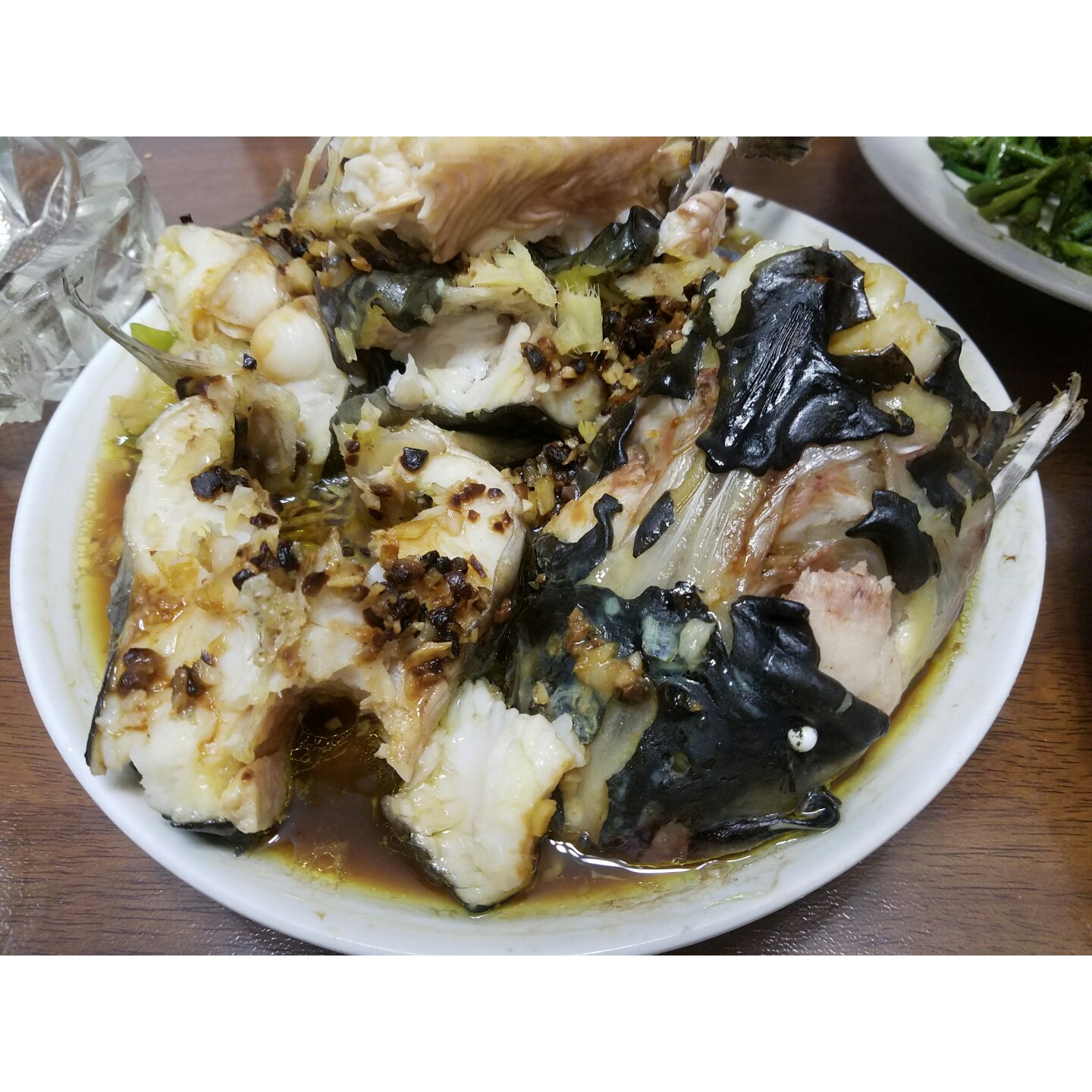 蒜头豆豉蒸鮰鱼（江团）