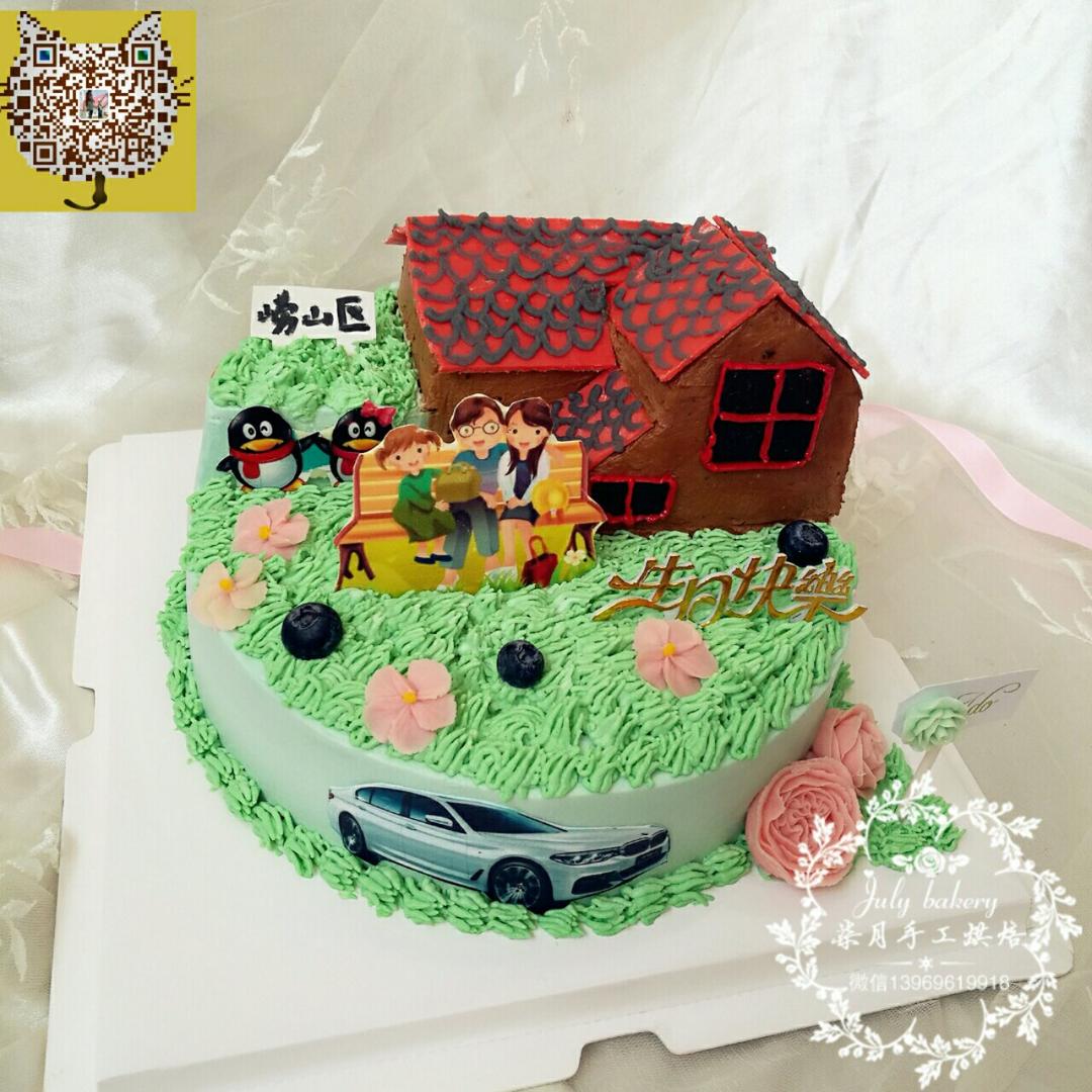 小羊肖恩场景蛋糕
