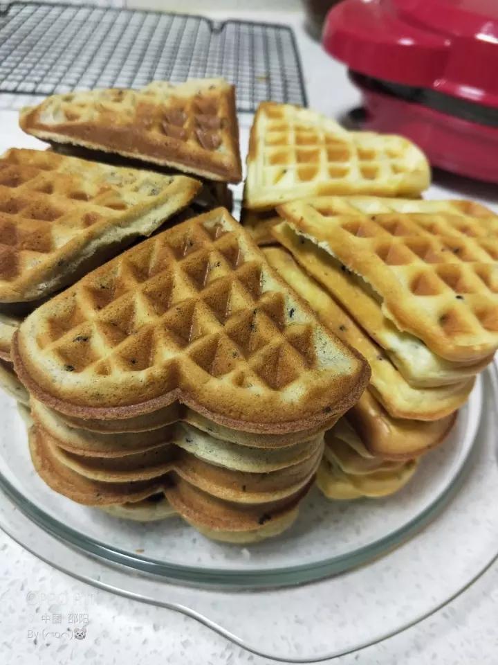 葱香咸味华夫饼