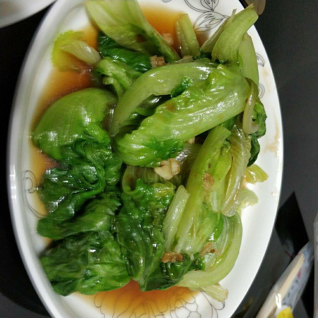 蚝油生菜（翠绿及摆盘秘诀）