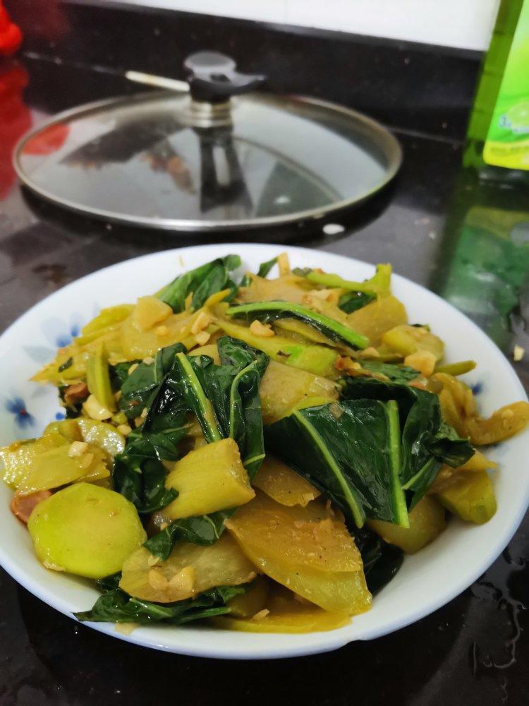五星级酒店的蒜蓉青菜原来是这么制作的：蒜蓉芥蓝