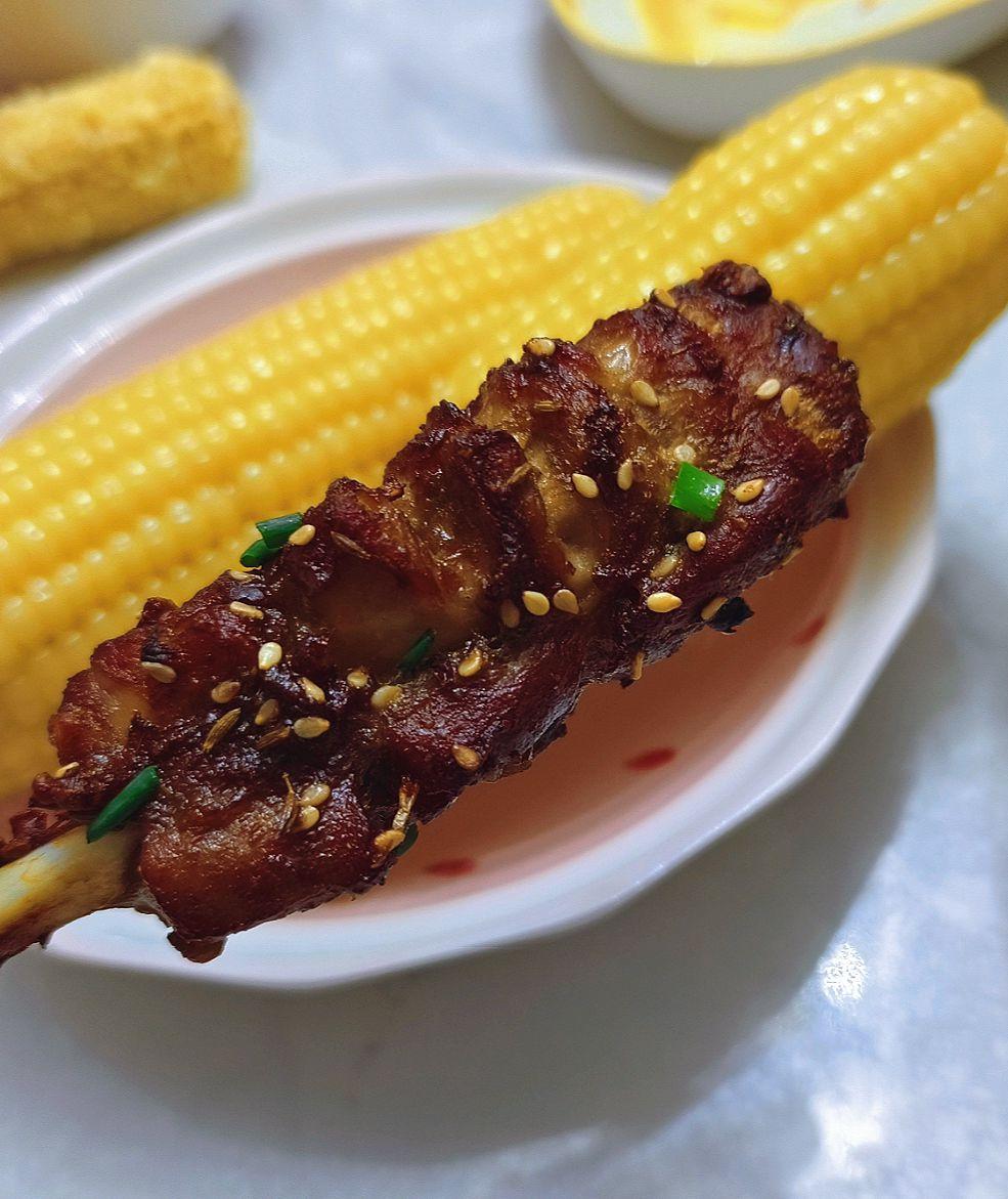 香烤孜然寸骨这样做超简单空气炸锅版