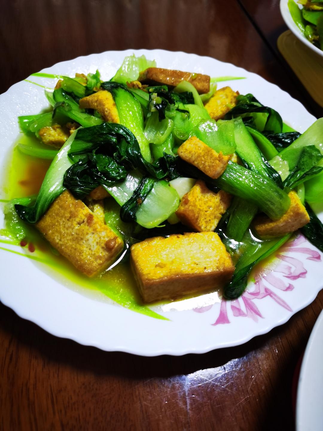 青菜炒豆腐