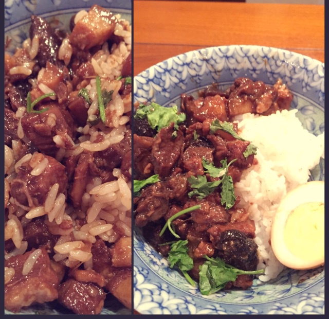 洋葱酥卤肉饭