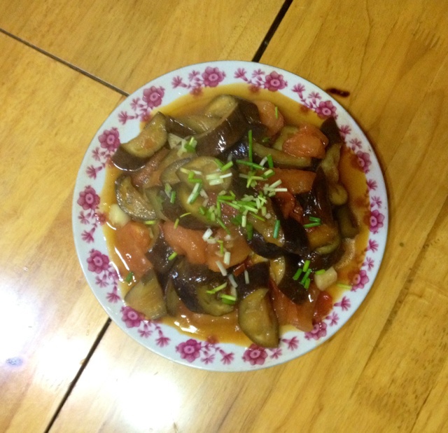 西红柿烧茄子