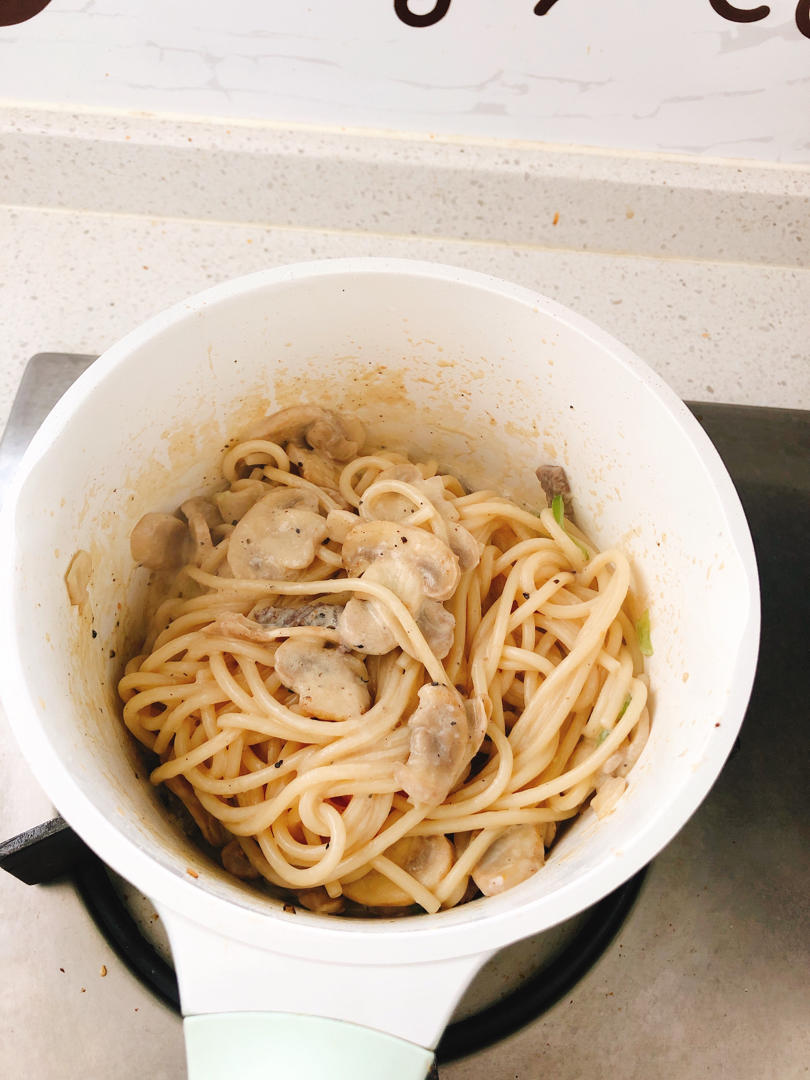 低脂版培根口蘑意大利面