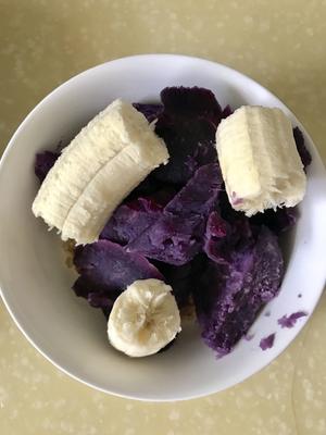 紫薯香蕉燕麦饼的做法 步骤1