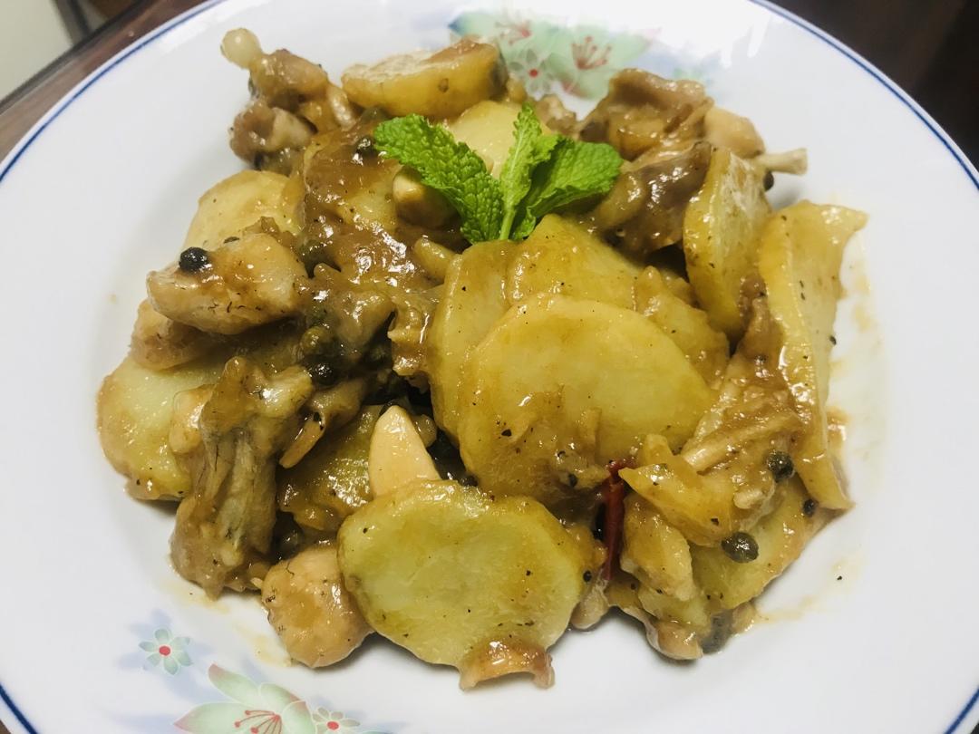 土豆炒牛蛙