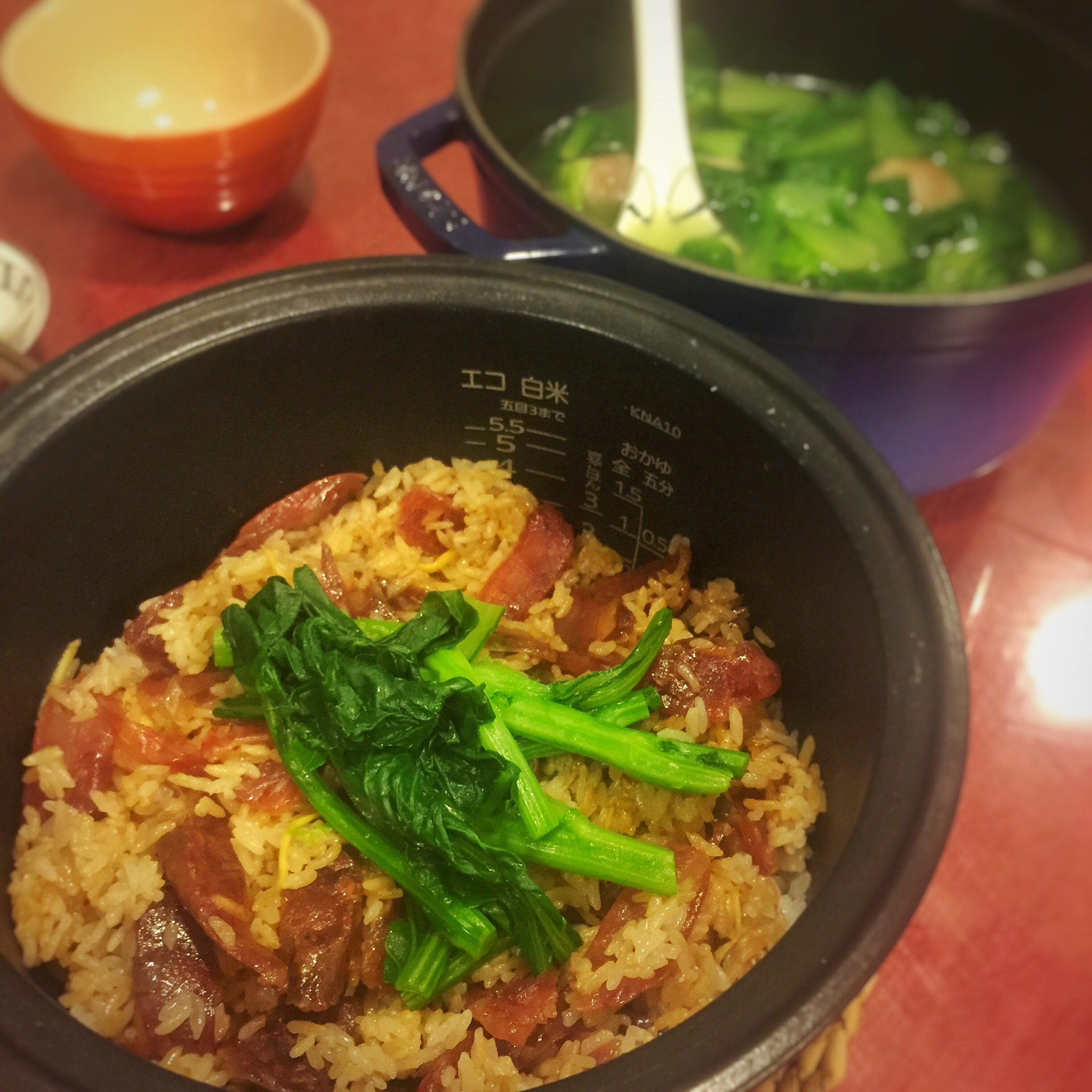 【电饭煲腊肠煲仔饭】