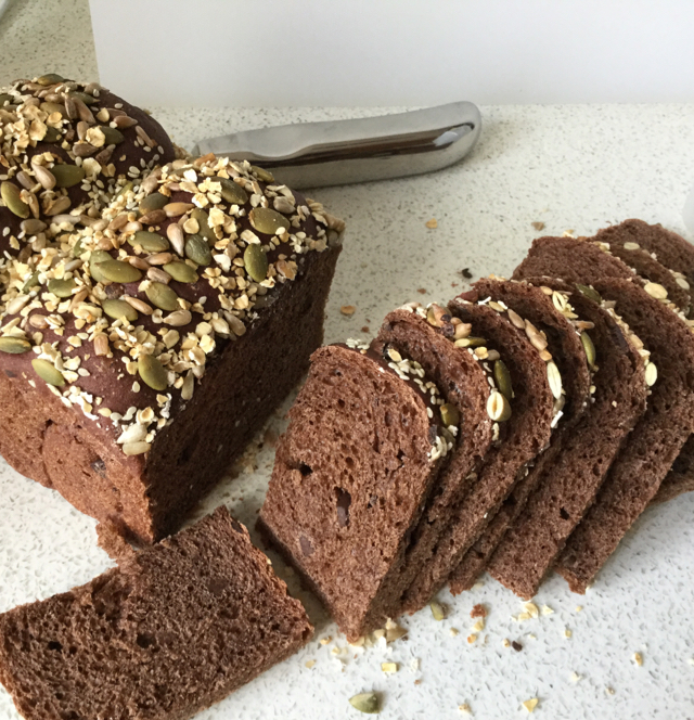 双倍浓郁的可可巧克力吐司