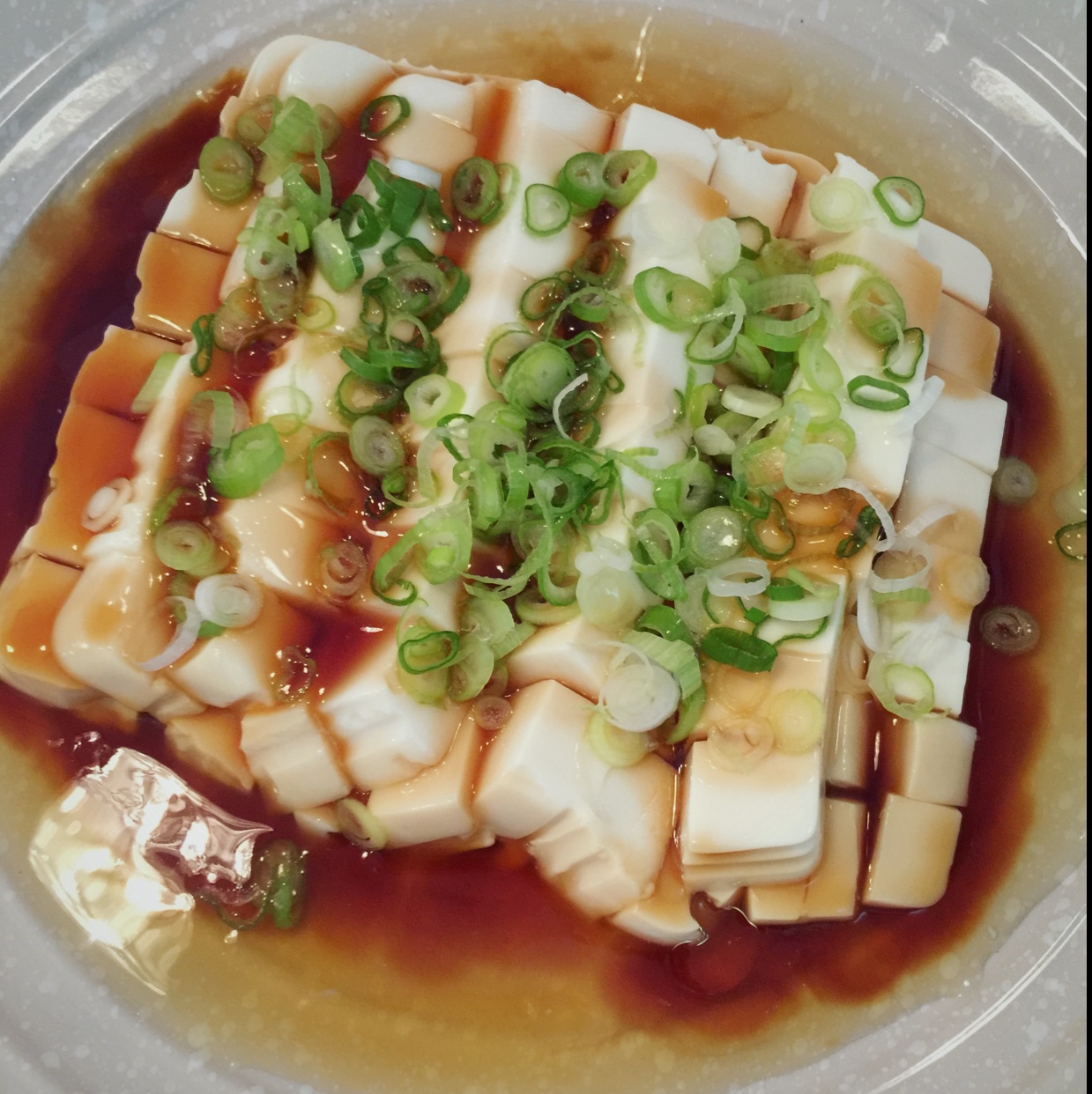 懒人版小葱拌豆腐