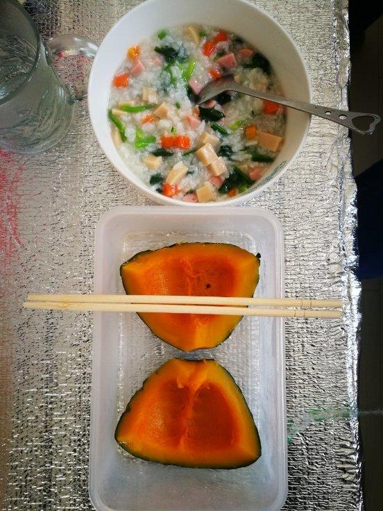 火腿蔬菜粥