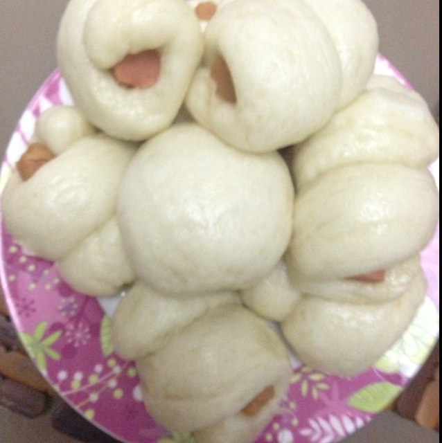 快手火腿卷～一次发酵