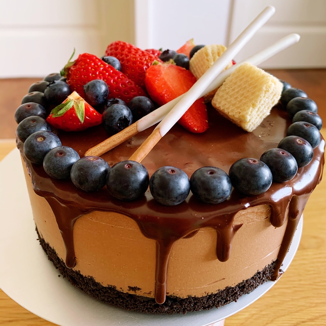 巧克力控：免烤巧克力芝士蛋糕