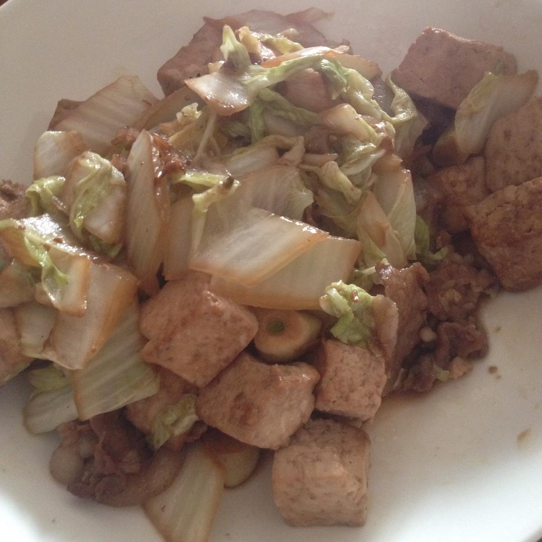 白菜炒豆腐