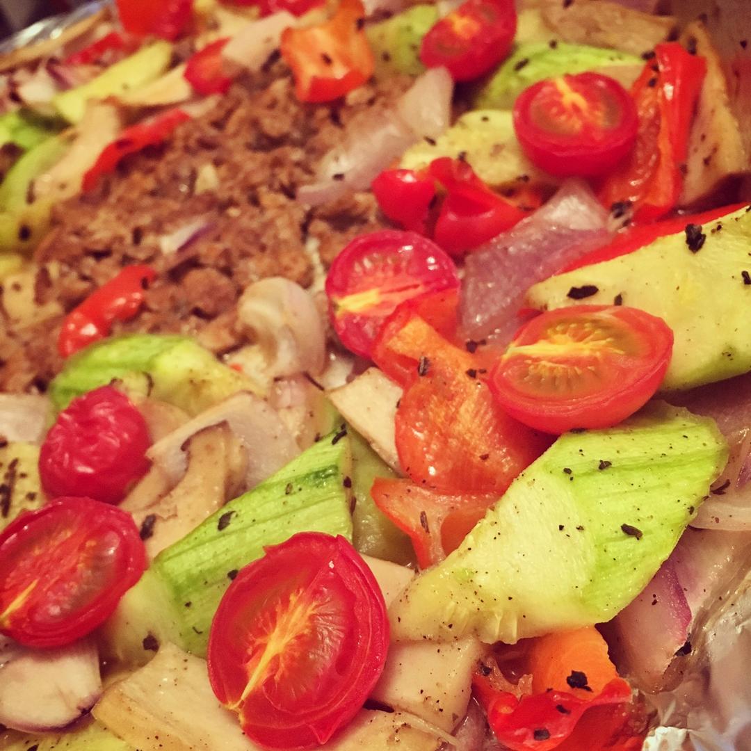 【视频】香草烤鸡胸和蔬菜～烤箱必做菜