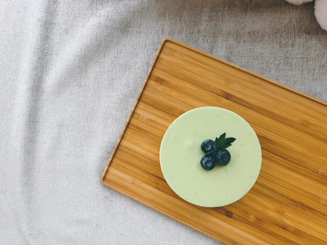 免烤箱零难度🌿治愈系夏日双色抹茶慕斯蛋糕