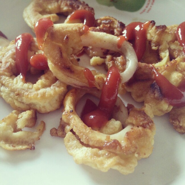 酥炸鱿鱼圈