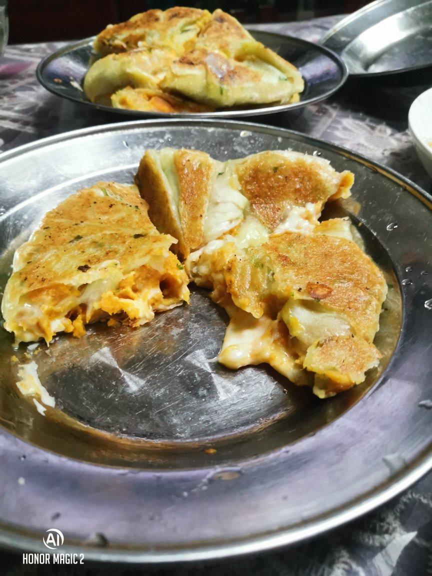奶香芝士紫薯饼