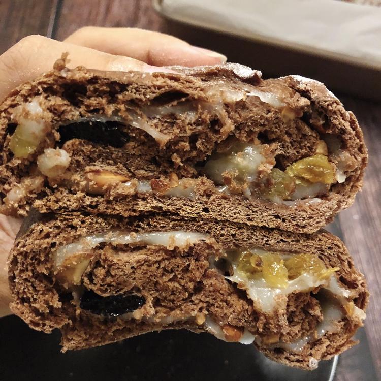 麻薯核桃夹心软欧包