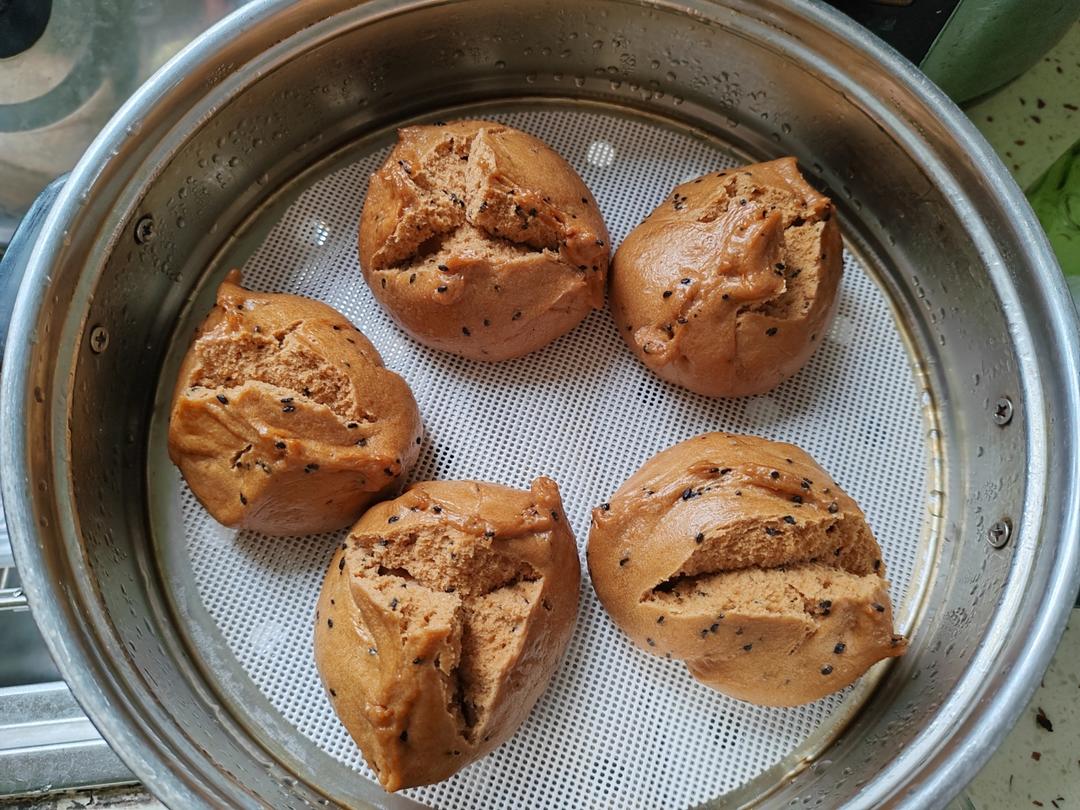 妥妥的红糖开花馒头