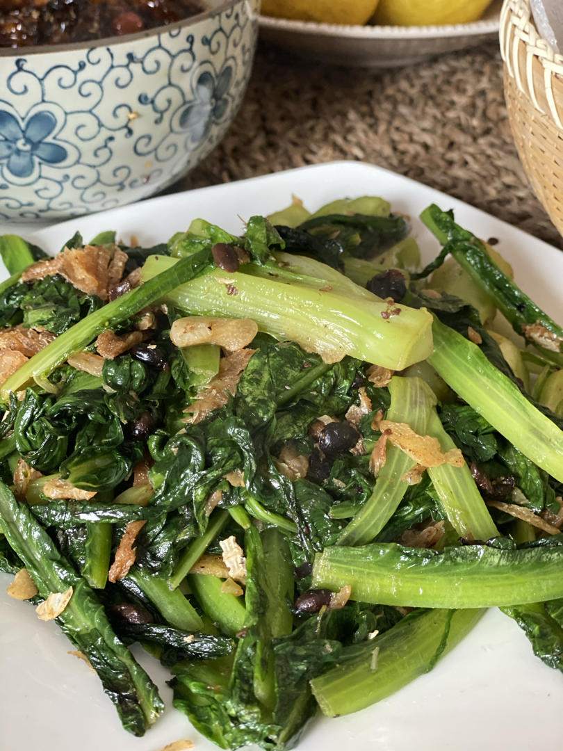 豆豉鲮鱼油麦菜