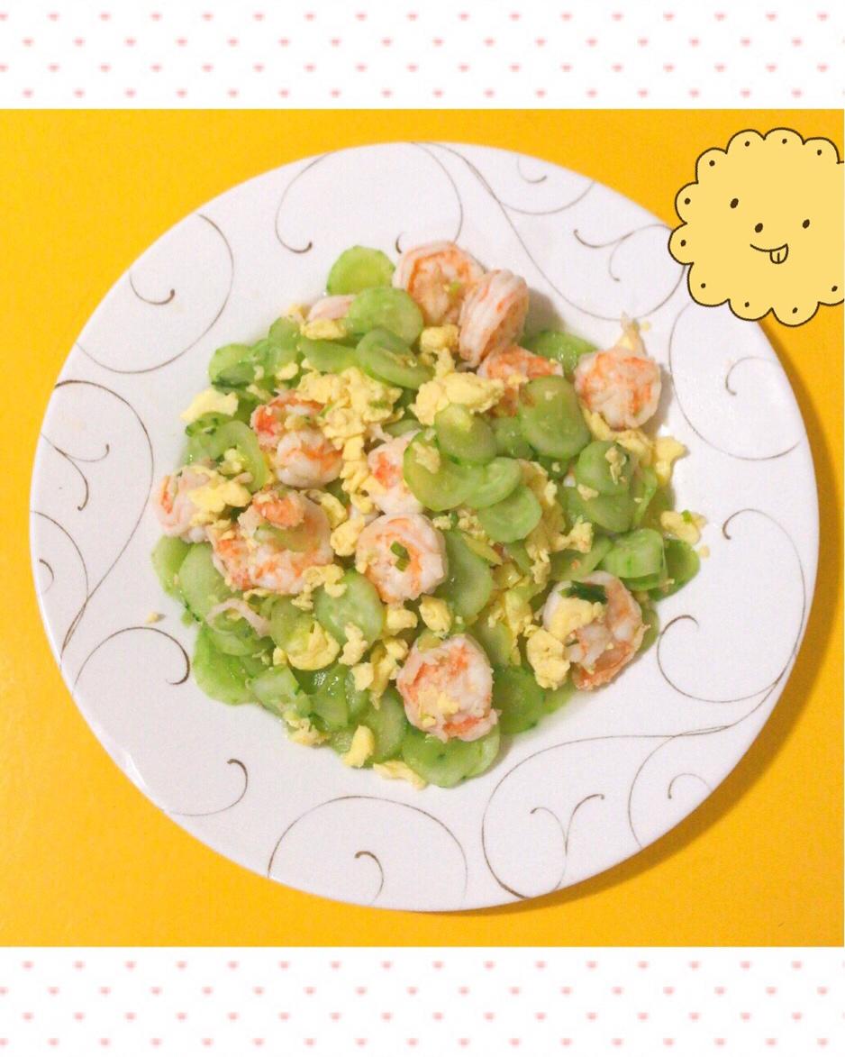 虾仁鸡蛋炒黄瓜