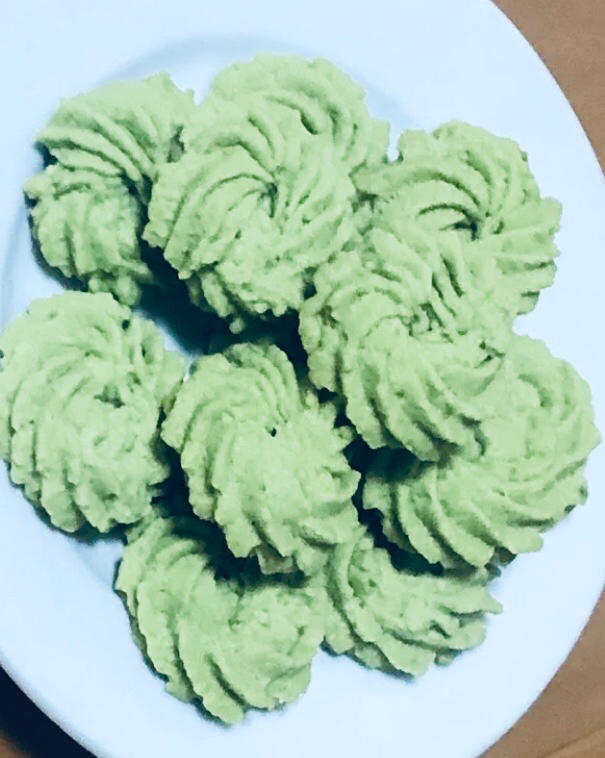 抹茶曲奇「不需打发黄油」简易版