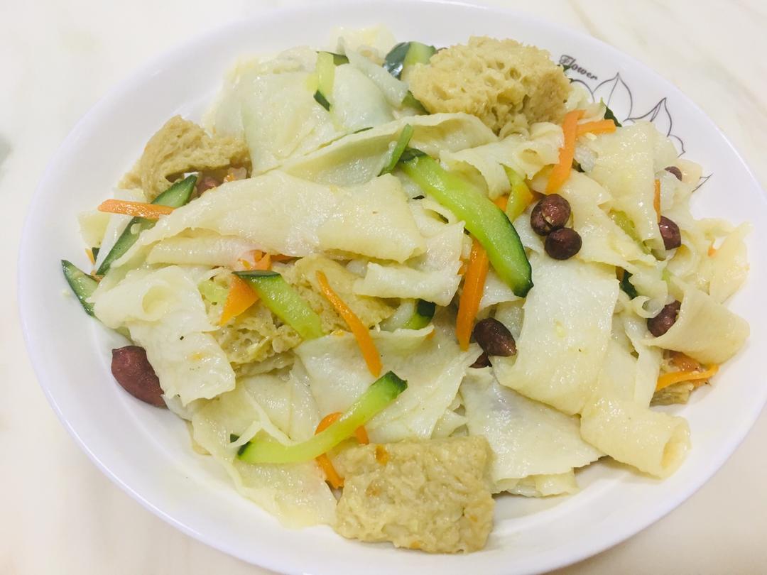 营养炒面皮，调味料少