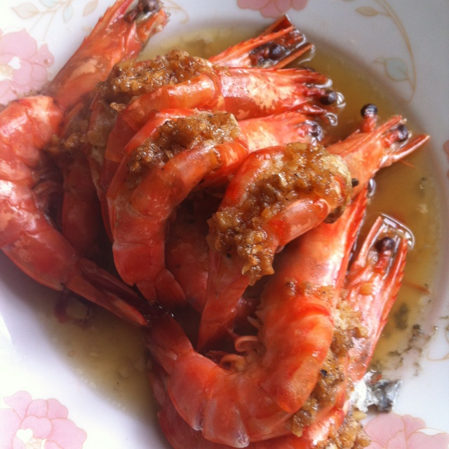 蒜蓉开背虾