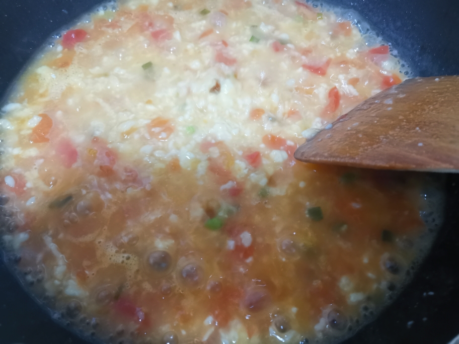 番茄蛋花疙瘩汤的做法 步骤4