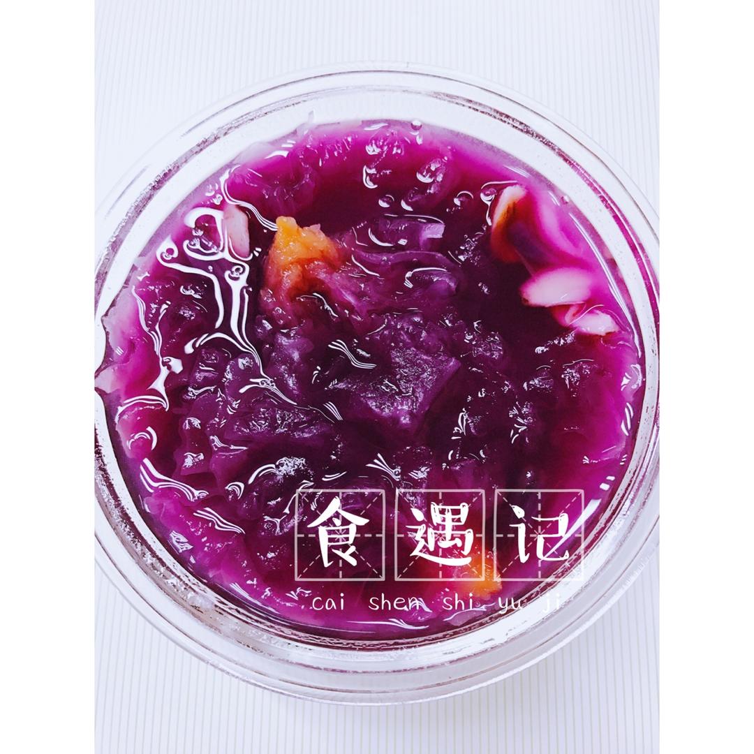 紫薯百合银耳糖水