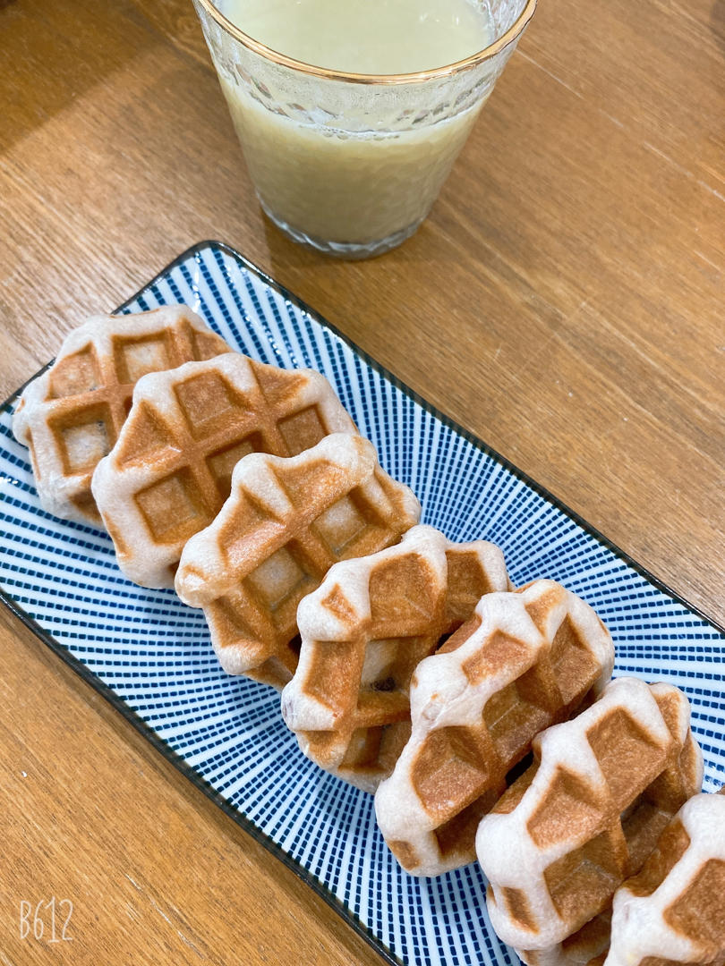 紫薯香芋华夫饼